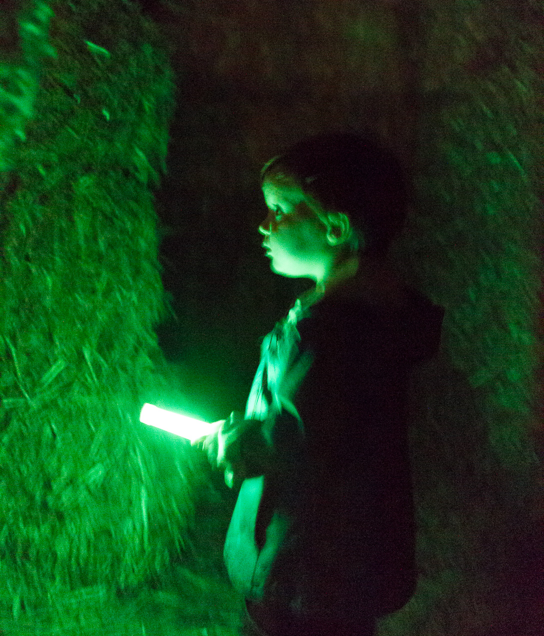  October 14, 2012 - In the dark - haybale maze