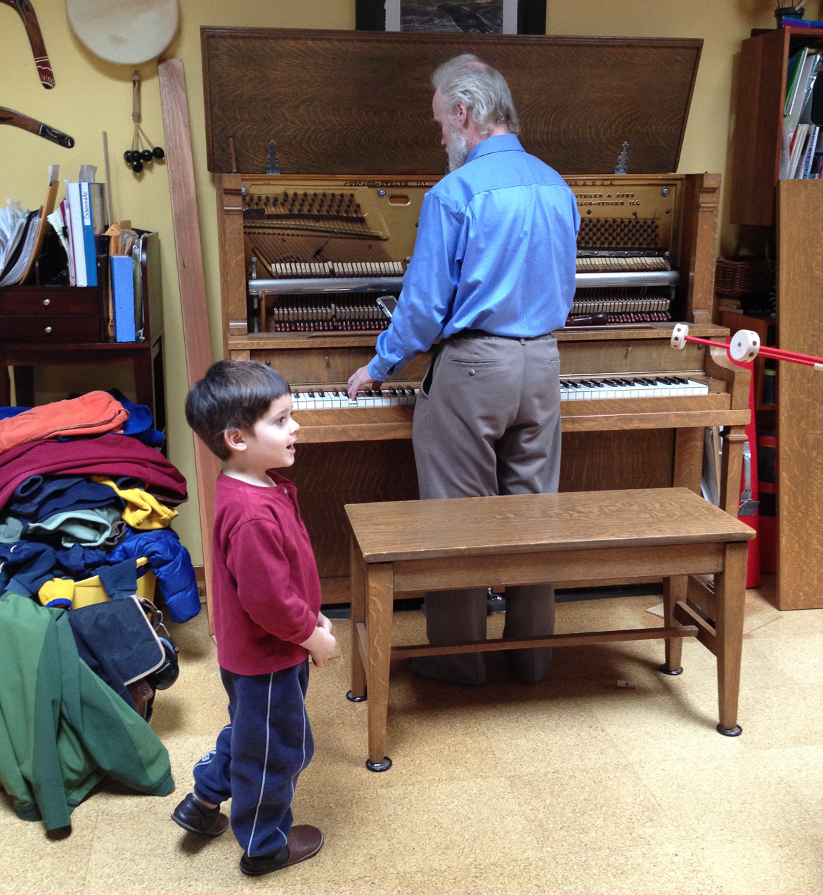  December 06, 2012 - Seeing the piano being tuned
