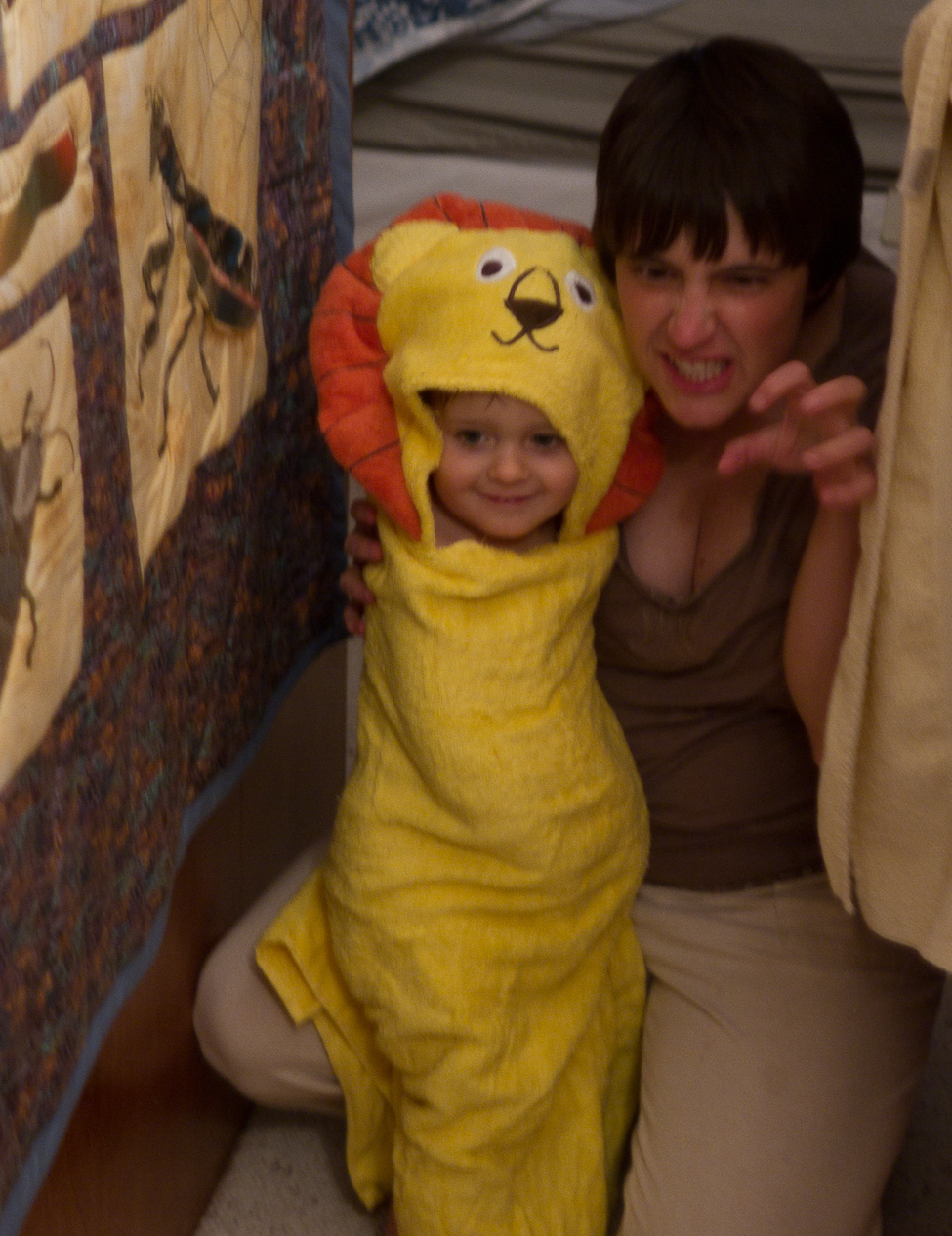 August 28, 2010 - Lion Towel -- GRRRR!