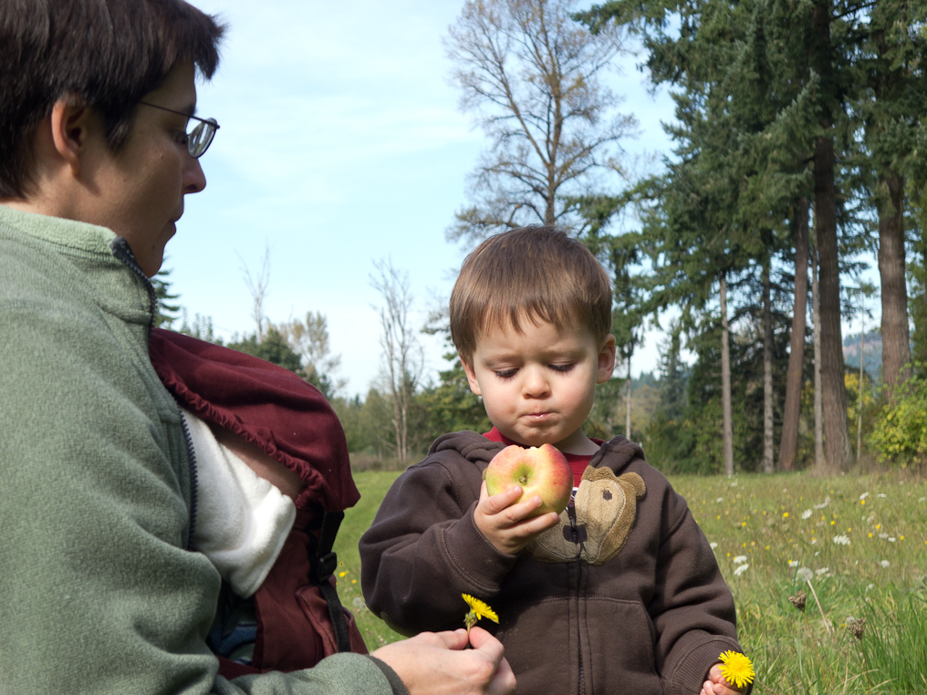 October 16, 2010 - Visiting the Antique Apple Orchard in Sweet Home, OR.