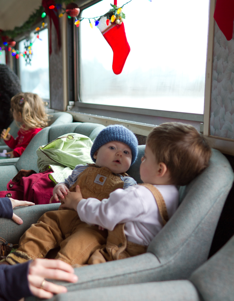 December 04, 2010 - The Holiday Express train ride in Portland - real steam-engine (oil-fired)