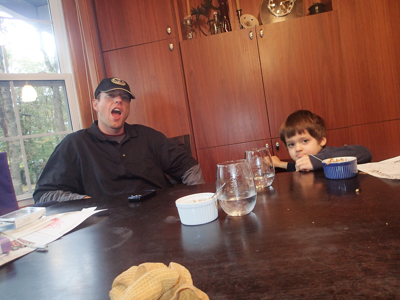  October 21, 2012 - Simon took this picture of Paul and Peter...