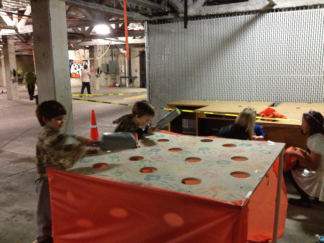  October 31, 2012 - Human wack-a-mole.