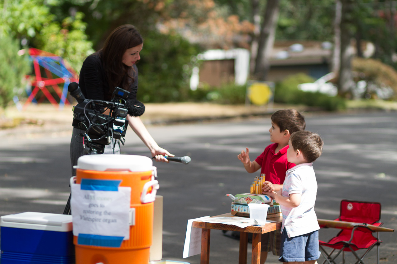  August 20, 2014 - See: http://www.gazettetimes.com/news/local/year-old-starts-fund-raising-campaign-for-whitespires-organ/article_e918499c-272e-11e4-bc2a-0019bb2963f4.html and http://www.kmtr.com/news/local/Brothers-start-lemonade-stand-to-help-cover-35000-Albany-church-organ-repairs-272078871.html