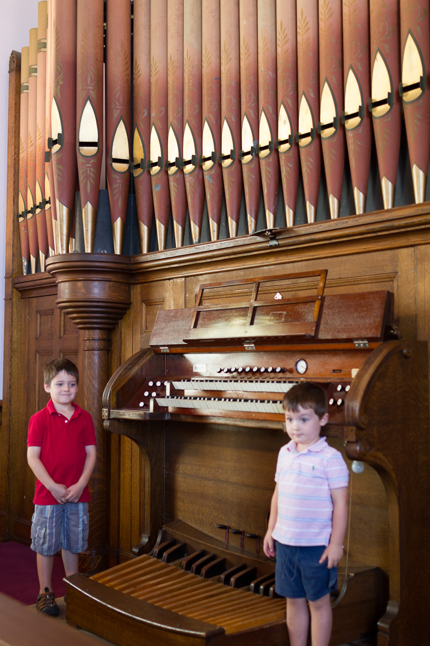  August 20, 2014 - See: http://www.gazettetimes.com/news/local/year-old-starts-fund-raising-campaign-for-whitespires-organ/article_e918499c-272e-11e4-bc2a-0019bb2963f4.html and http://www.kmtr.com/news/local/Brothers-start-lemonade-stand-to-help-cover-35000-Albany-church-organ-repairs-272078871.html