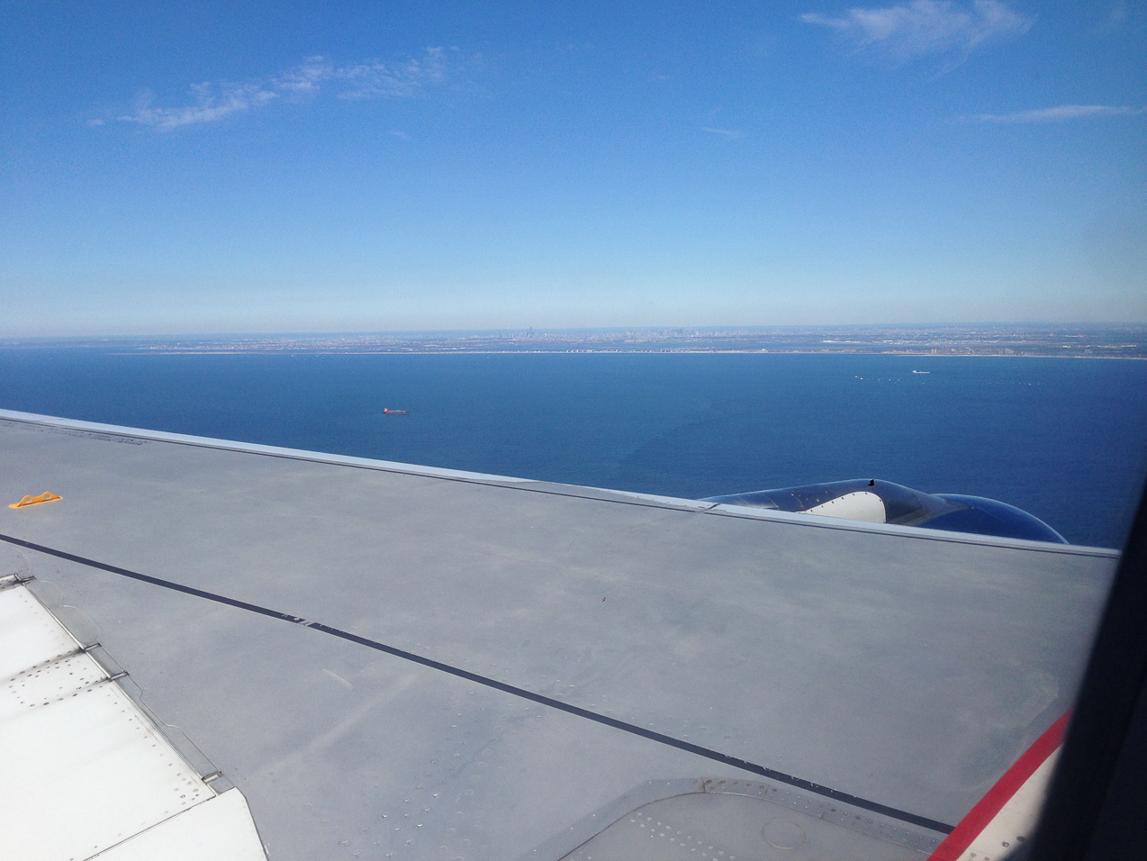  October 12, 2014 - NYC on the horizon