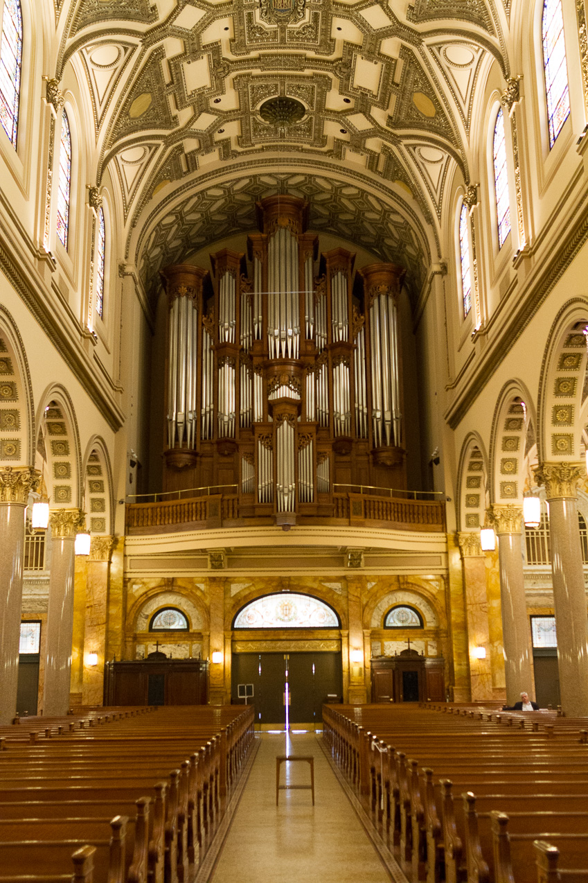  October 15, 2014 - Church of St. Ignatius Loyola, with its N.P. Mander tracker pipe-organ